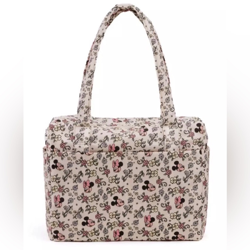 Baggu Mickey Minnie Mouse Storybook Floral Small Cloud Carry On Disney Exclusive